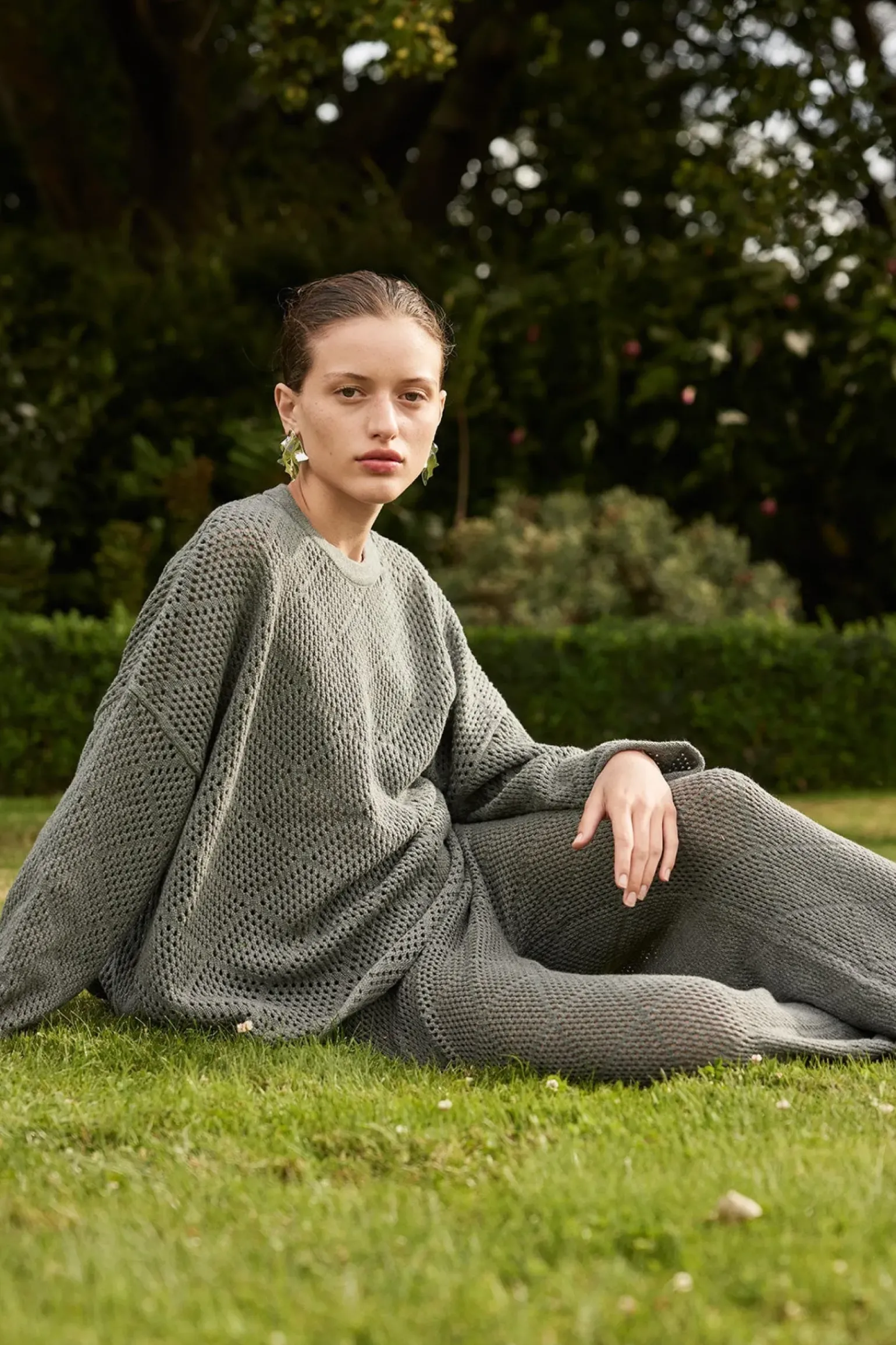 Arcaa Ezra Sweater- Dark Grey Marle