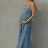 Ceres Life Denim Beach Dress - Worn Blue