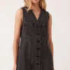 Ceres Life Seamed Mini Shift Dress - Vintage Black