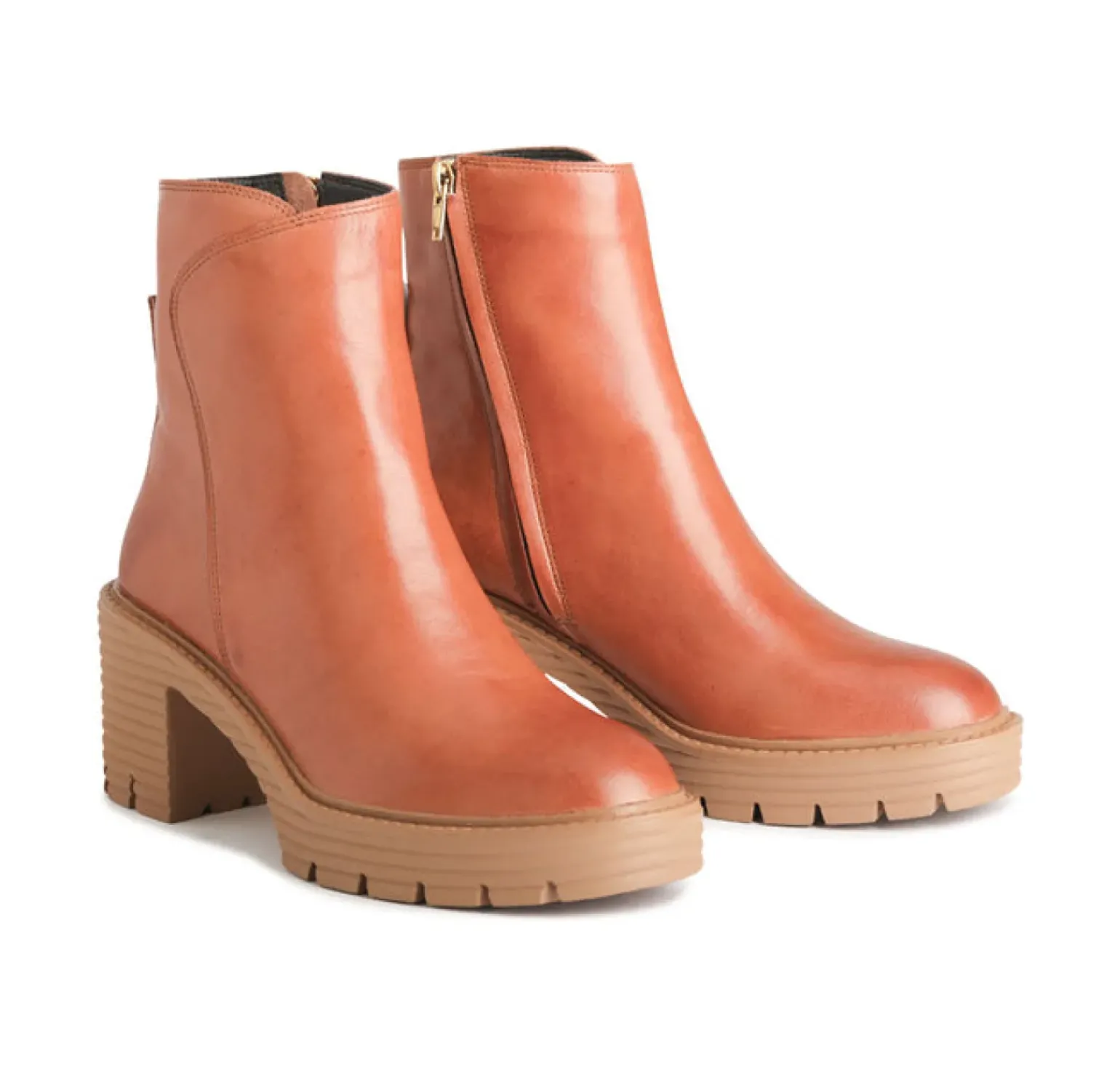 EOS Malini Leather Boot - Brandy