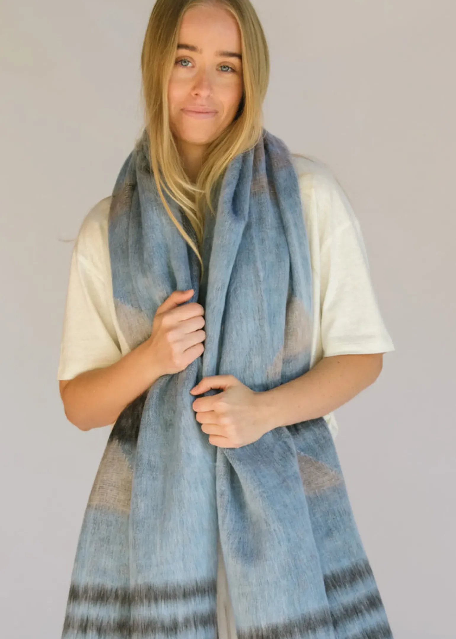 Hobo & Hatch Scarf- Aztec Denim
