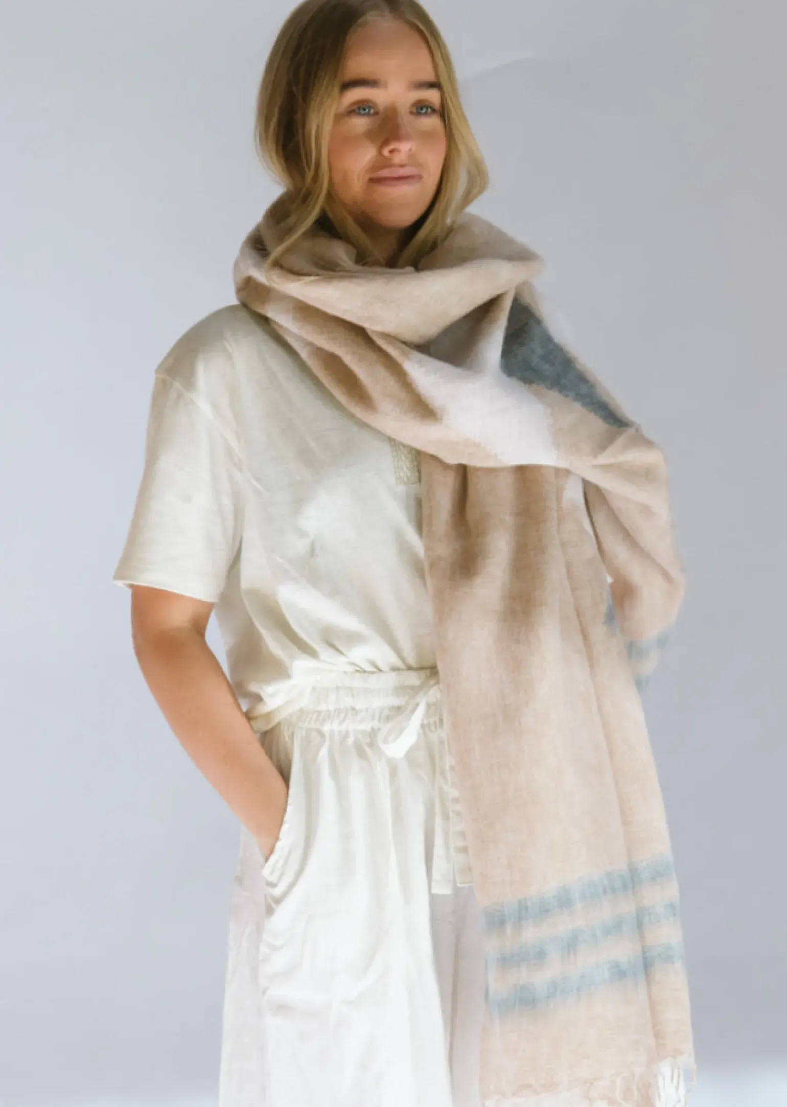 Hobo & Hatch Scarf- Aztec Vanilla