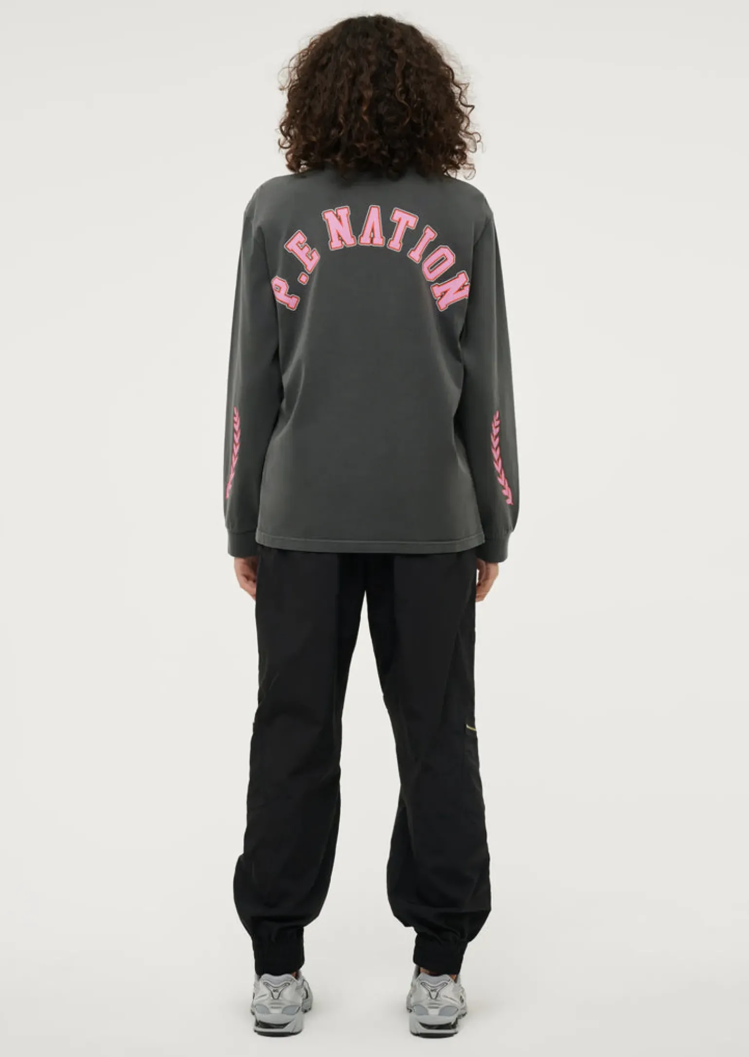 P.E Nation Phoenix Long Sleeve Tee - Washed Dark Shadow