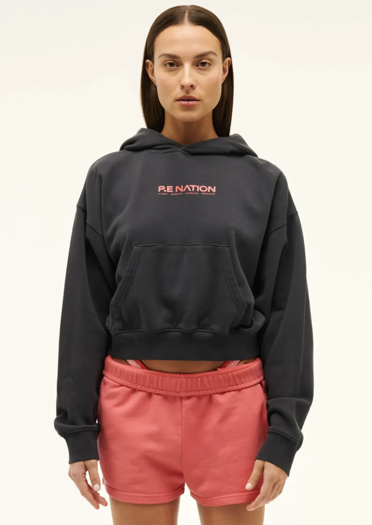 P.E Nation Transition Hoodie - Washed Ebony