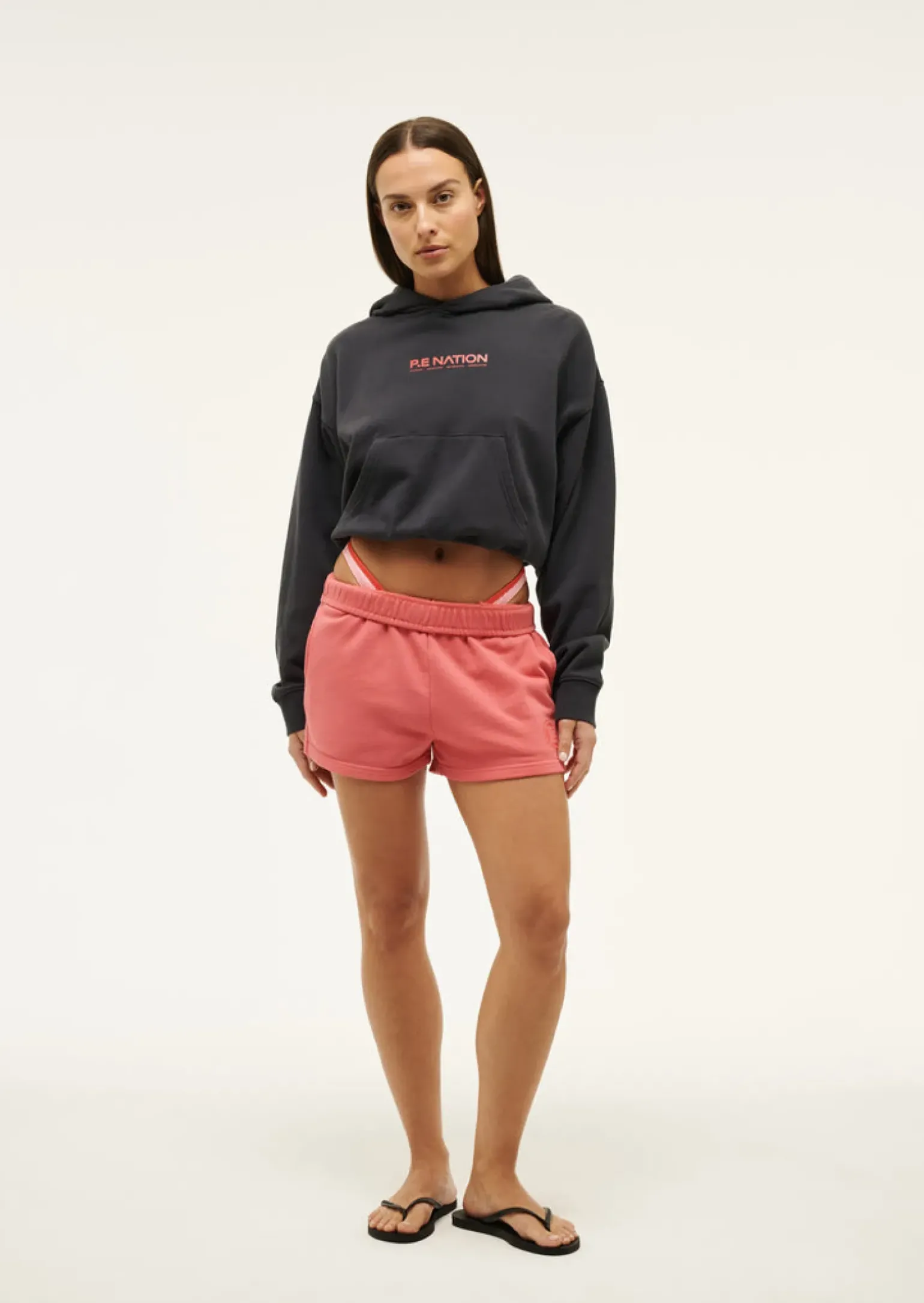 P.E Nation Transition Hoodie - Washed Ebony