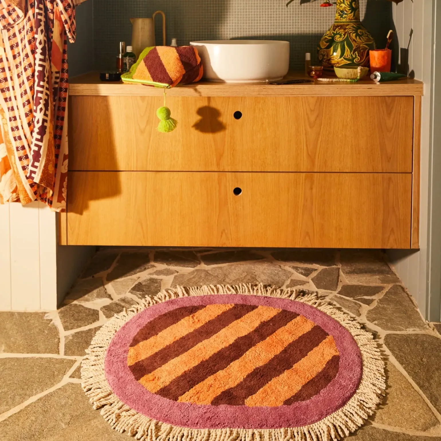 Sage & Clare Jarita Bath Mat - Desert