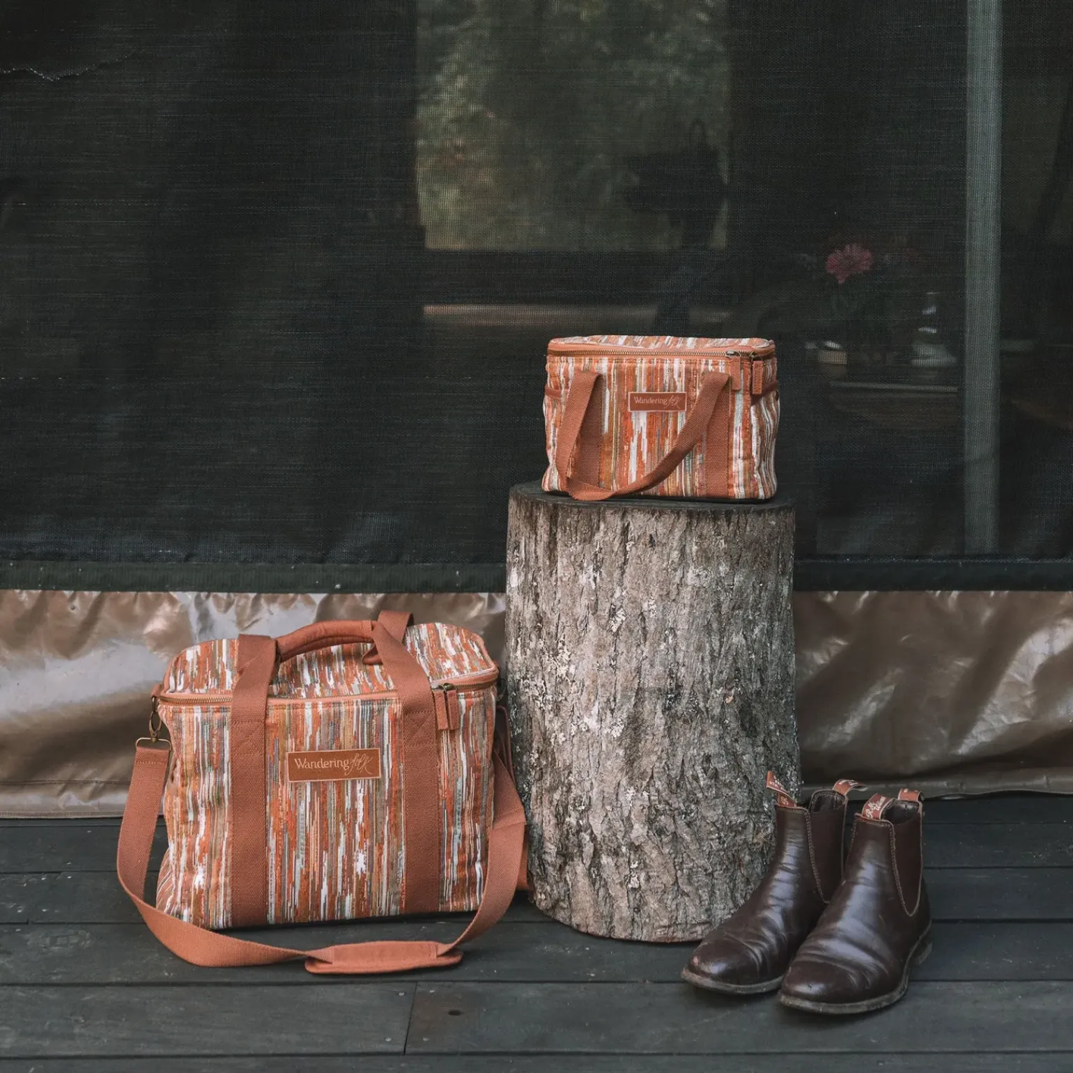 Wandering Folk Insulated Cooler Bag Large - Ochre
